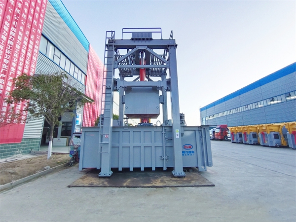 三缸四柱垂直式垃圾压缩站